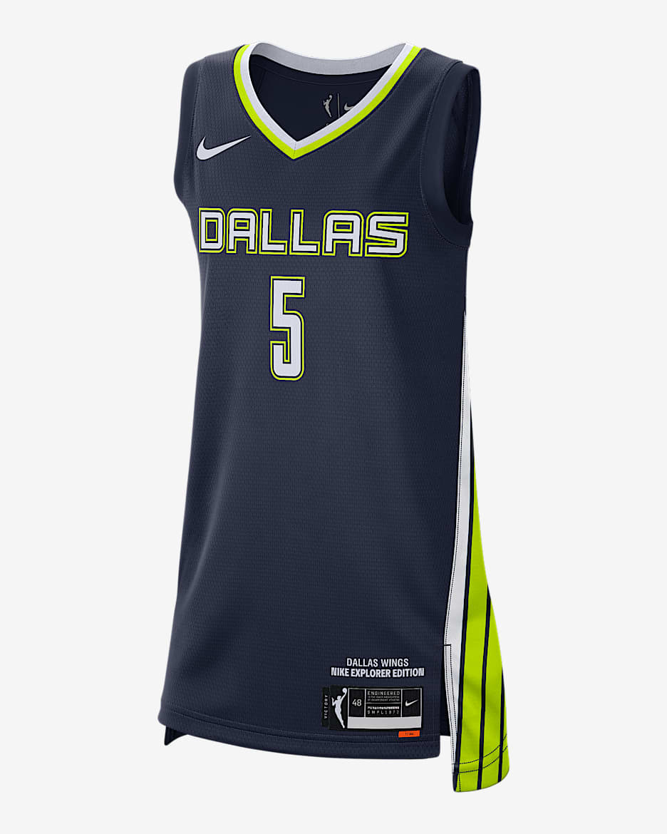 Dallas Wings Explorer Edition Nike Dri-FIT WNBA Victory Jersey - College Navy