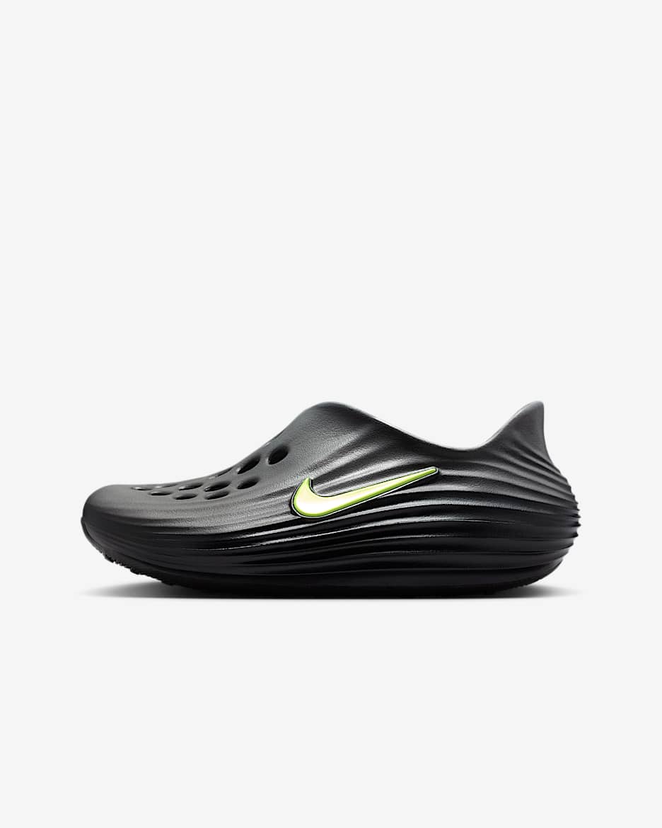 Tenis para niños grandes Nike ReactX Rejuven8 - Negro/Gris azulado/Volt