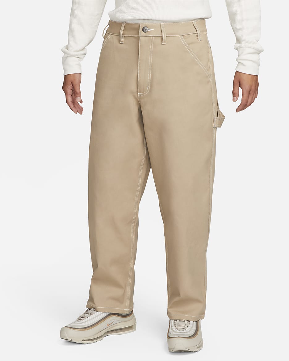 Nike Life Men's Carpenter Trousers - Khaki/Khaki