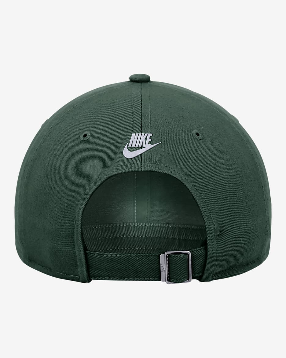 Michigan State Logo Nike College Adjustable Cap - Noble Green