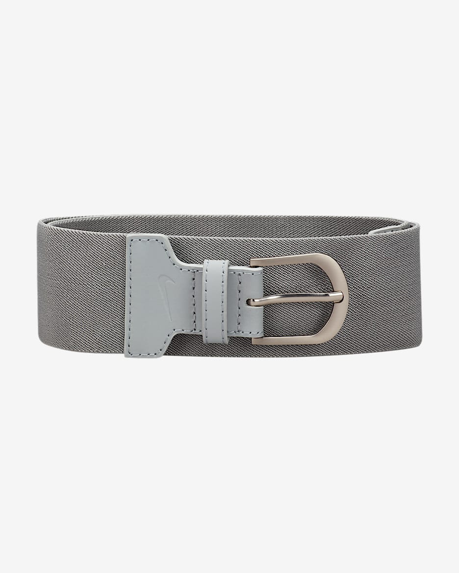 Cinturón de golf palmeado elástico ancho Nike - Gris humo claro
