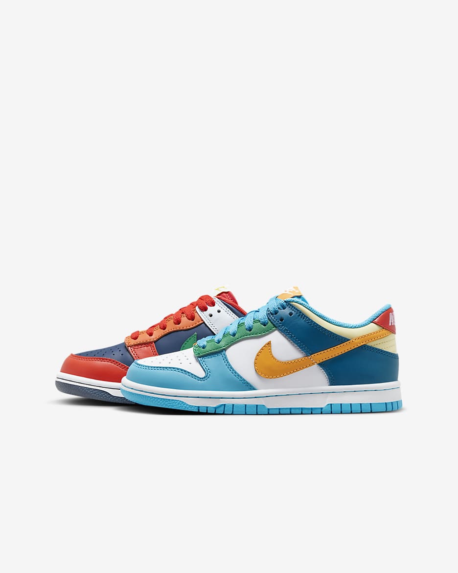 Nike Dunk Low Older Kids' Shoes - Multi-Colour/Multi-Colour/Multi-Colour/Multi-Colour