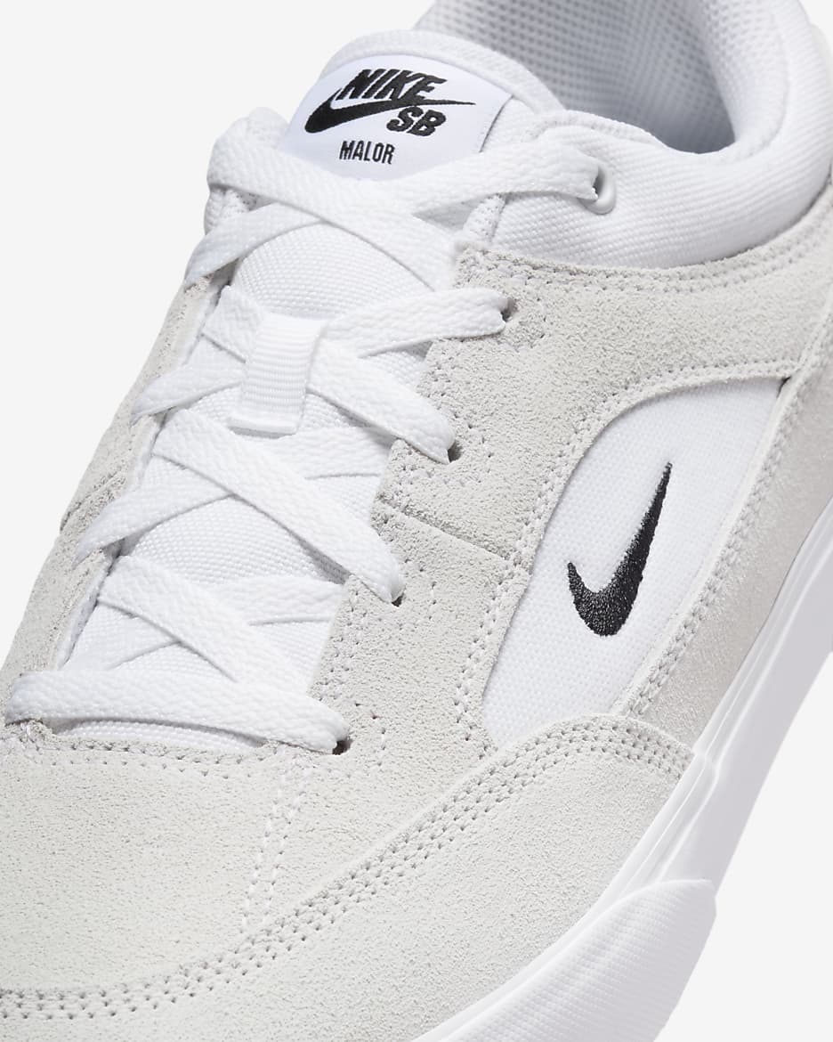 Tenis para hombre Nike SB Malor - Blanco/Blanco cumbre/Marrón claro goma/Negro