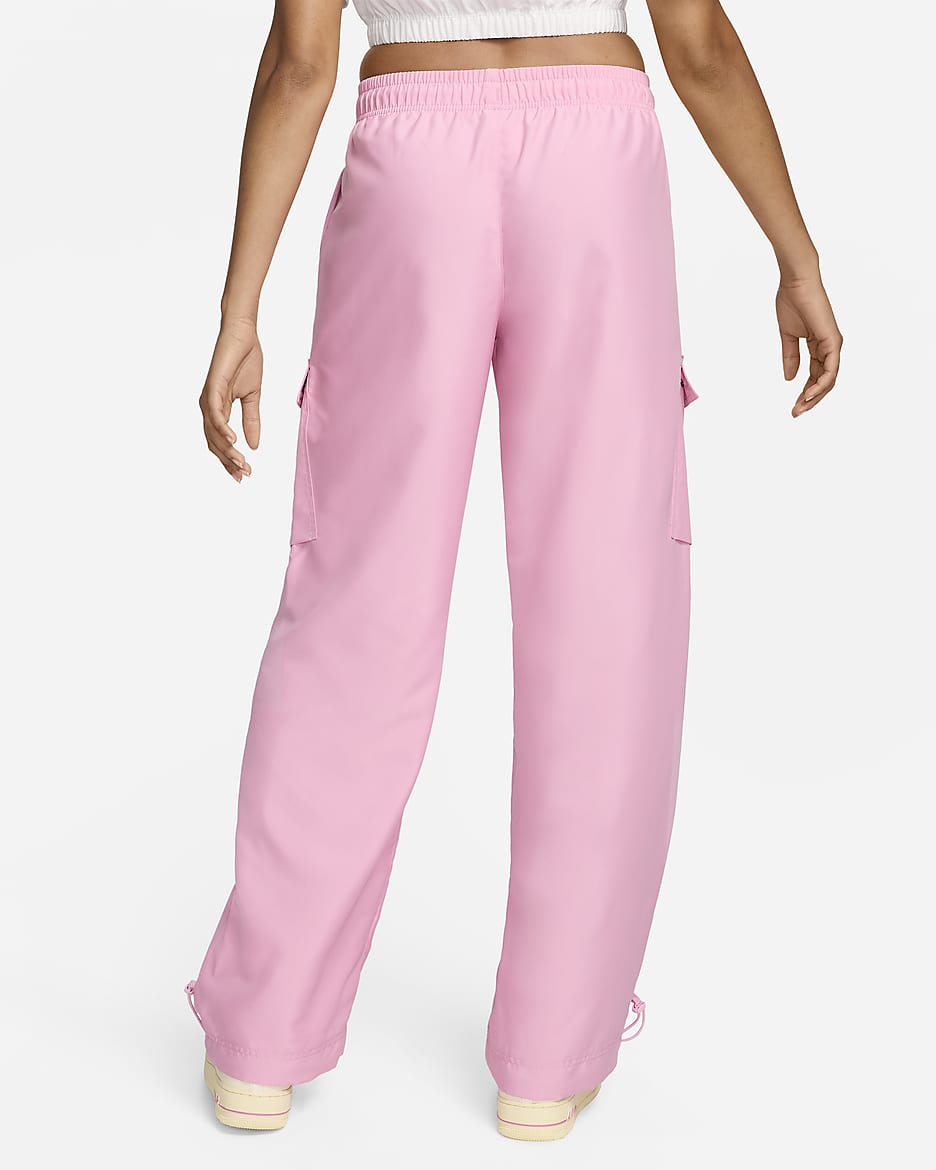 Nike Sportswear geweven cargobroek voor dames - Pink Rise