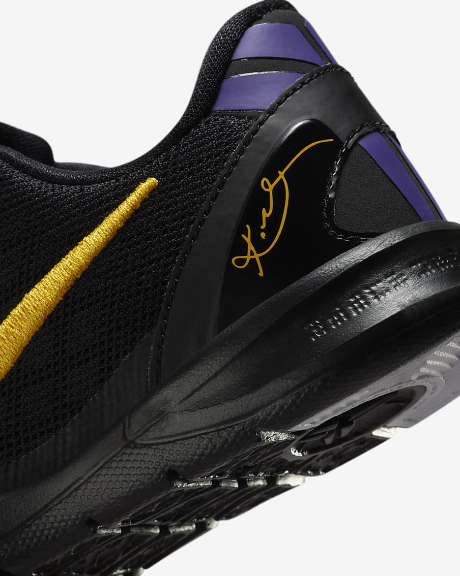 Kobe 8 Little Kids' Shoes - Black/White/Court Purple/University Gold