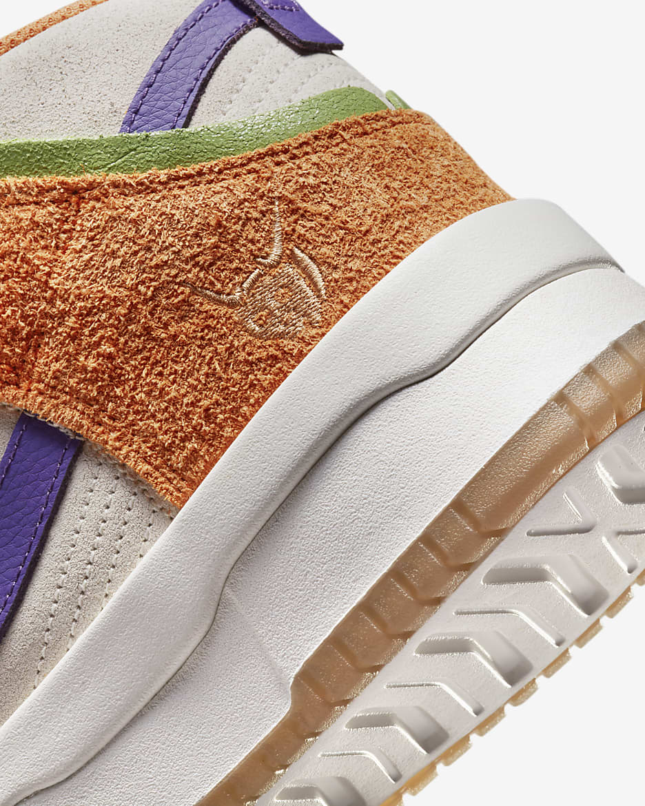 Nike Dunk High Up Premium Women's Shoes - Sail/Harvest Moon/Hot Curry/Canyon Purple