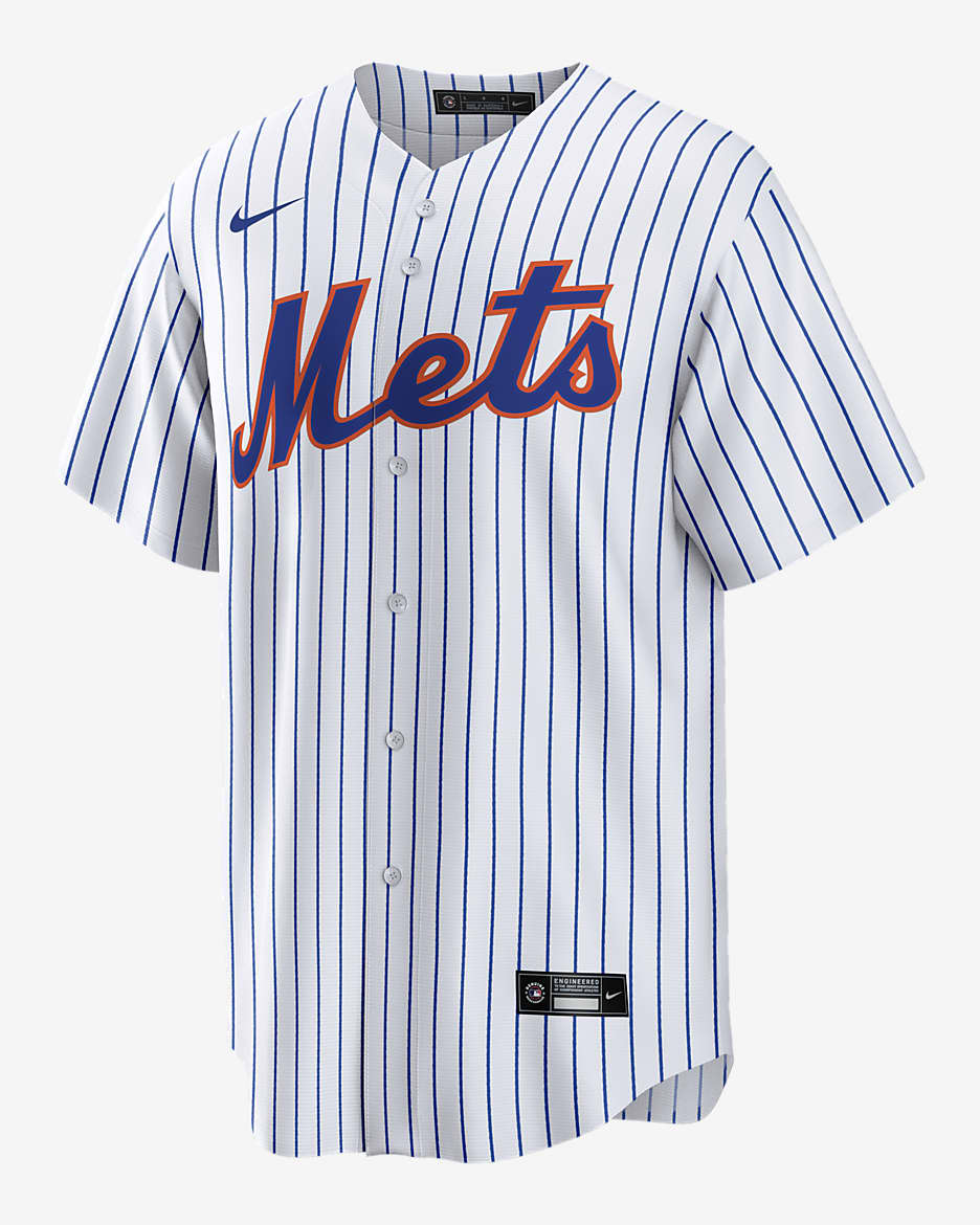 Jersey de béisbol Replica para hombre MLB New York Mets (Francisco Lindor)  - Blanco