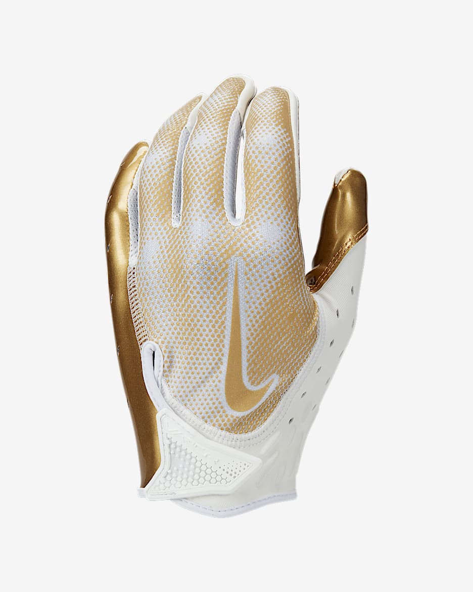 Vapor Jet 7.0 Football Gloves (1 Pair) - White/Metallic Gold