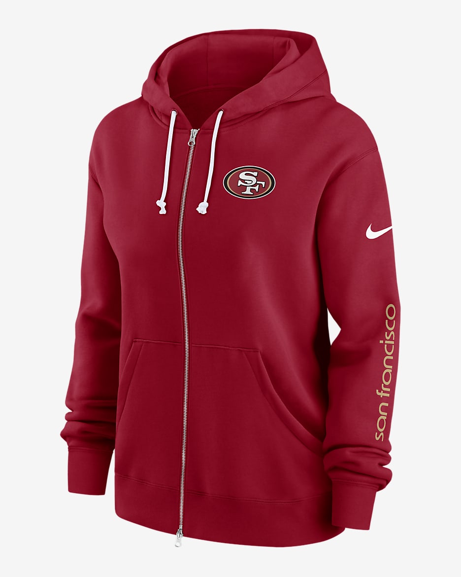 San Francisco 49ers Phoenix Women's Nike NFL Full-Zip Hoodie - Red