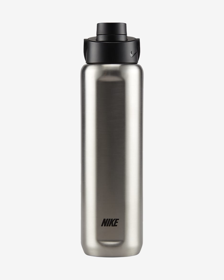 Botella de acero inoxidable con pico Nike Recharge (710 ml) - Plata