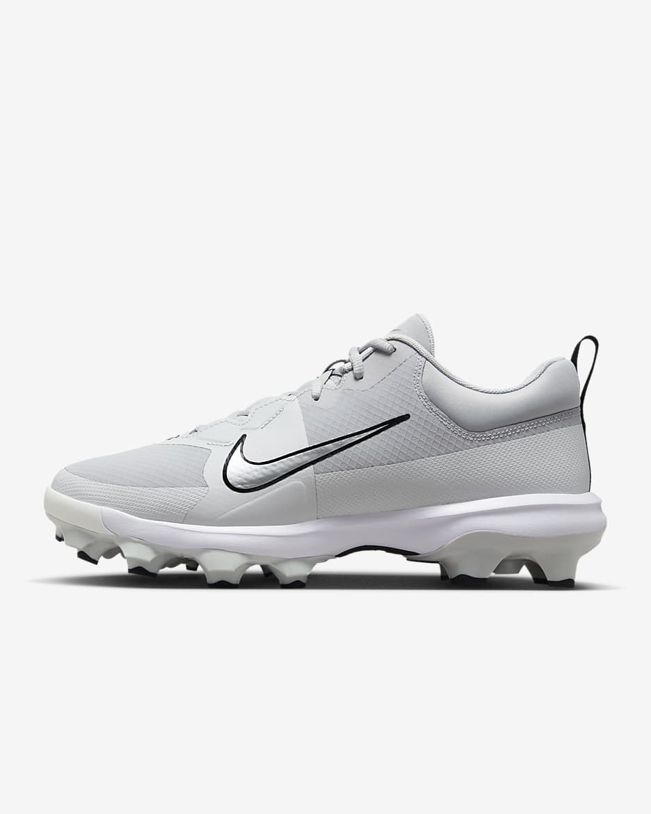Tacos de béisbol Nike Force Trout 9 Pro MCS - Gris lobo/Platino puro/Negro/Plata metalizado