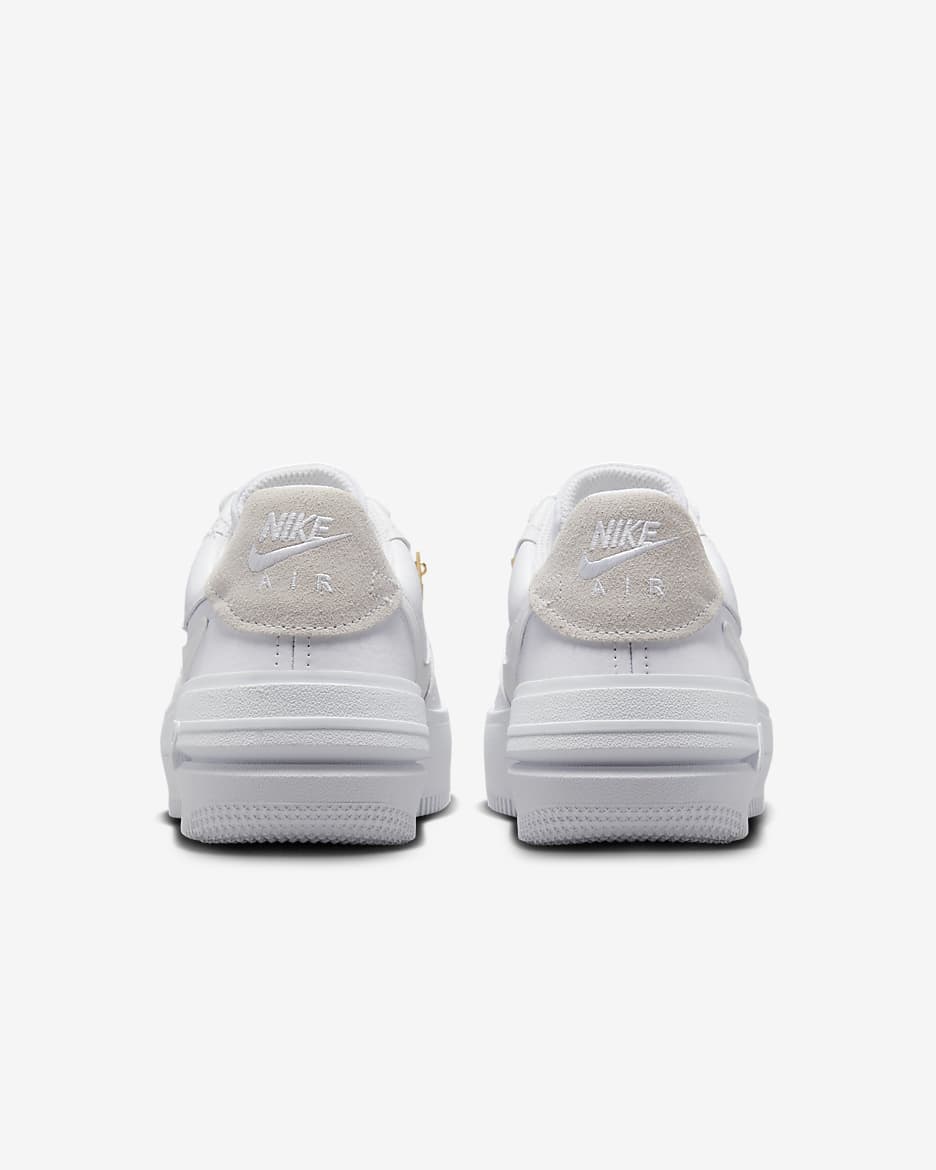 Nike Air Force 1 Low PLT.AF.ORM-sko til kvinder - hvid/Metallic Gold/Summit White