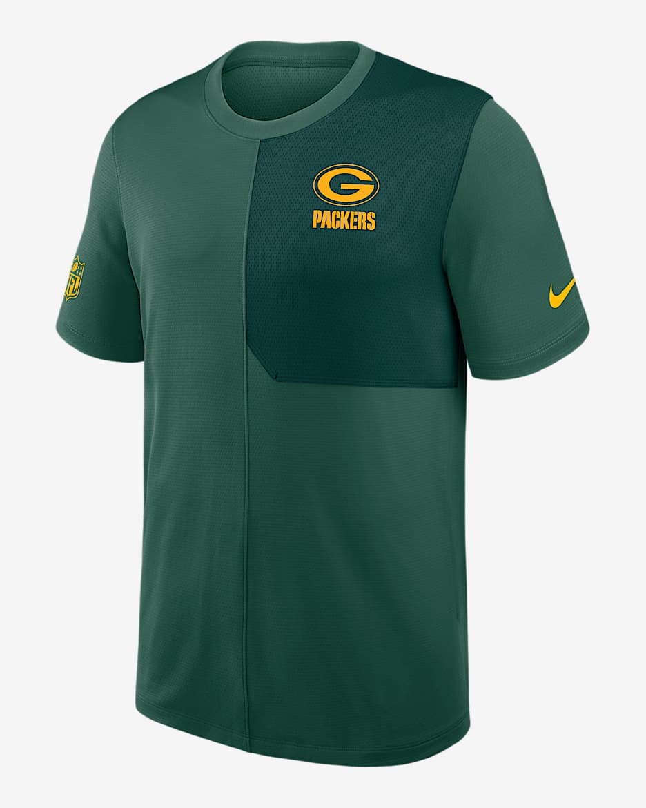 Green Bay Packers Sideline Coach Men's Nike Dri-FIT NFL Top - Green