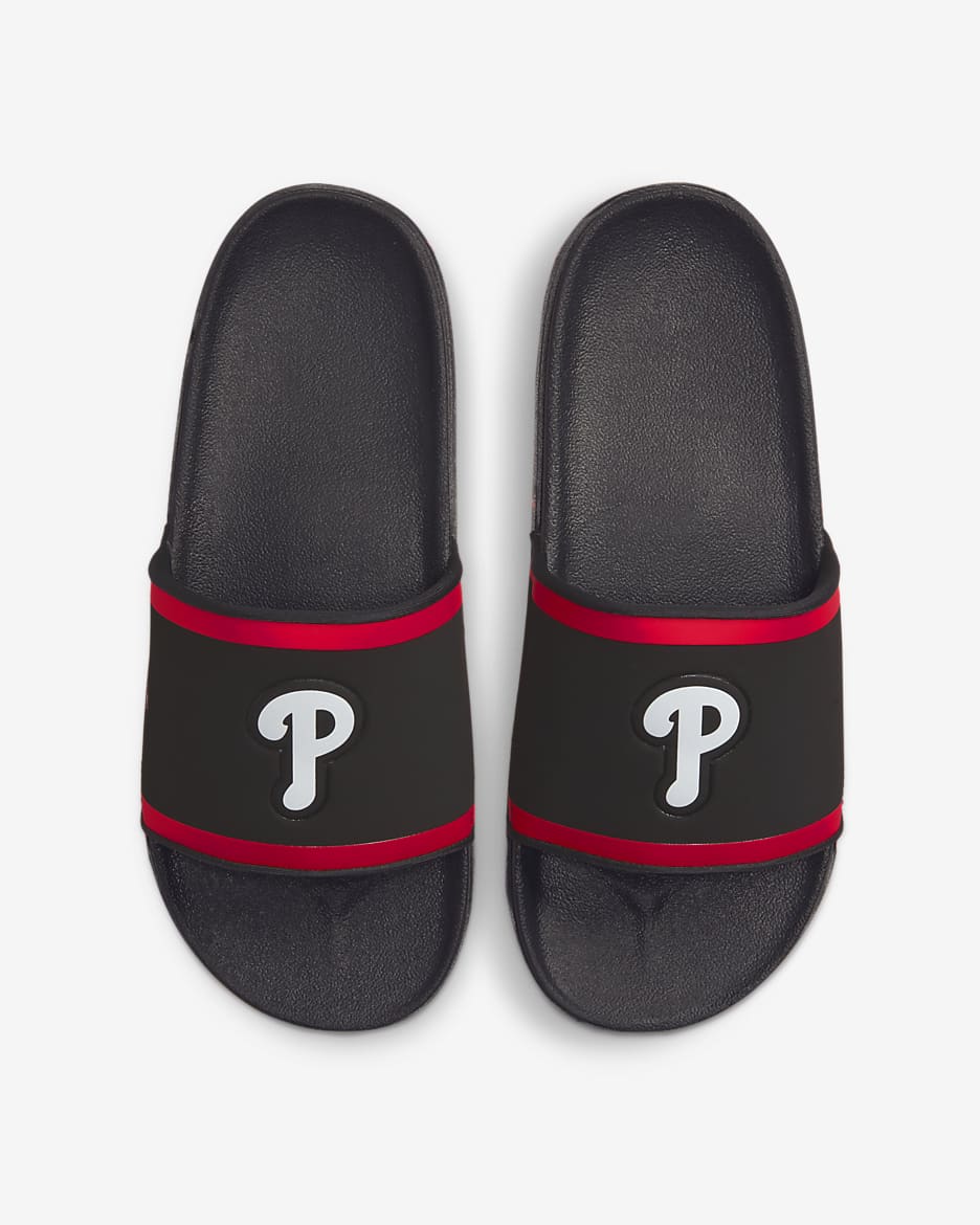 Chancla Nike Offcourt (MLB Philadelphia Phillies) - Negro/Rojo deportivo/Blanco