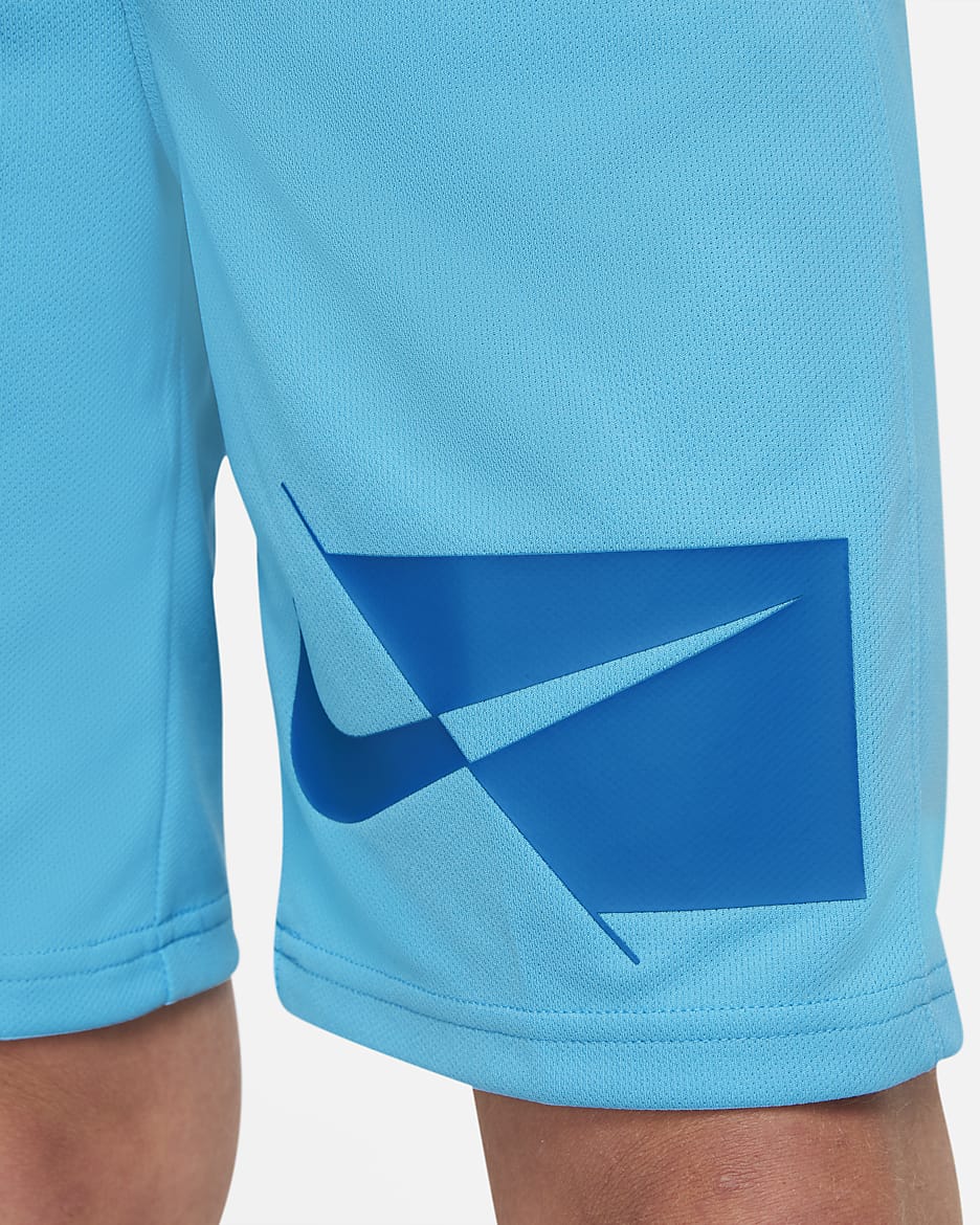 Nike Dri-FIT Big Kids' (Boys') Training Shorts - Chlorine Blue/Imperial Blue