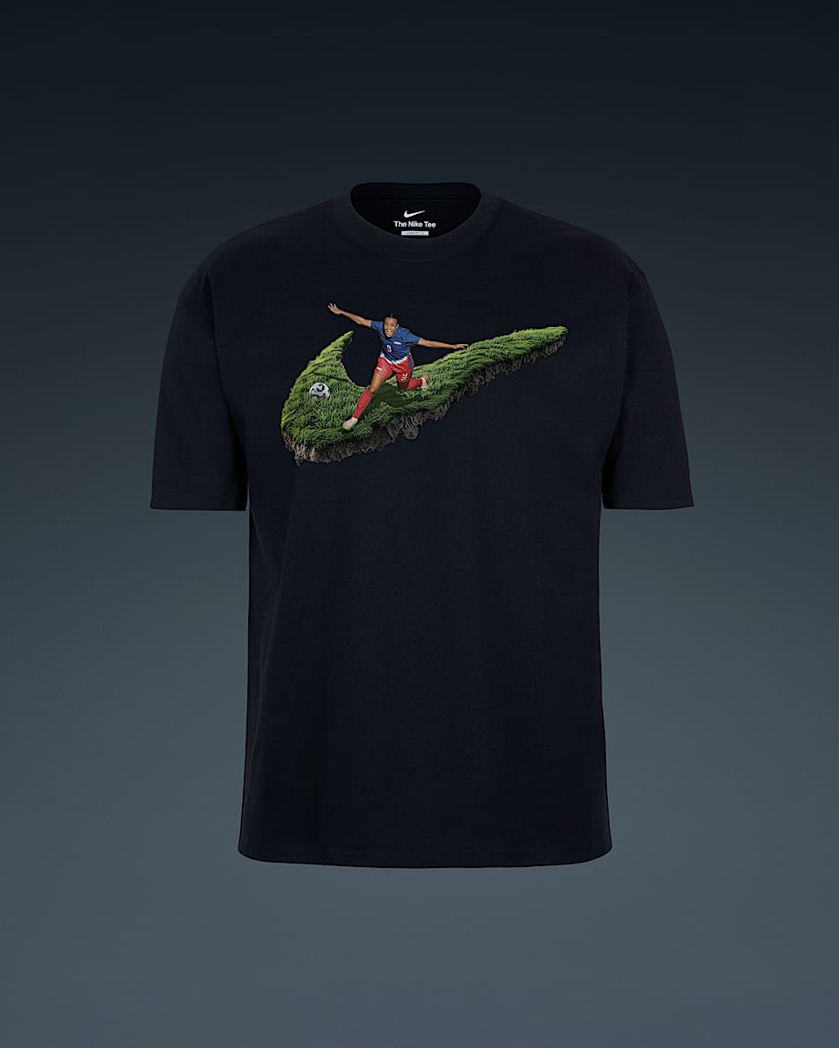 Playera de fútbol Nike para adulto Mallory Swanson "So Win" - Negro