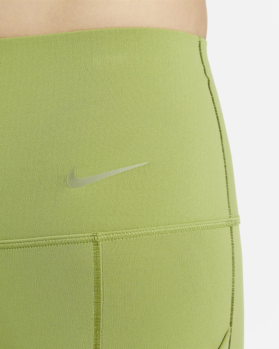 Nike Universa Women's Medium-Support High-Waisted Leggings with Pockets - Pear/Black