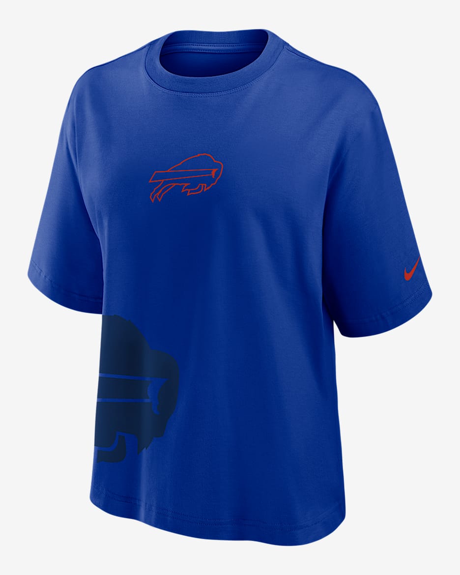 Buffalo Bills Boxy Women's Nike NFL T-Shirt - Old Royal