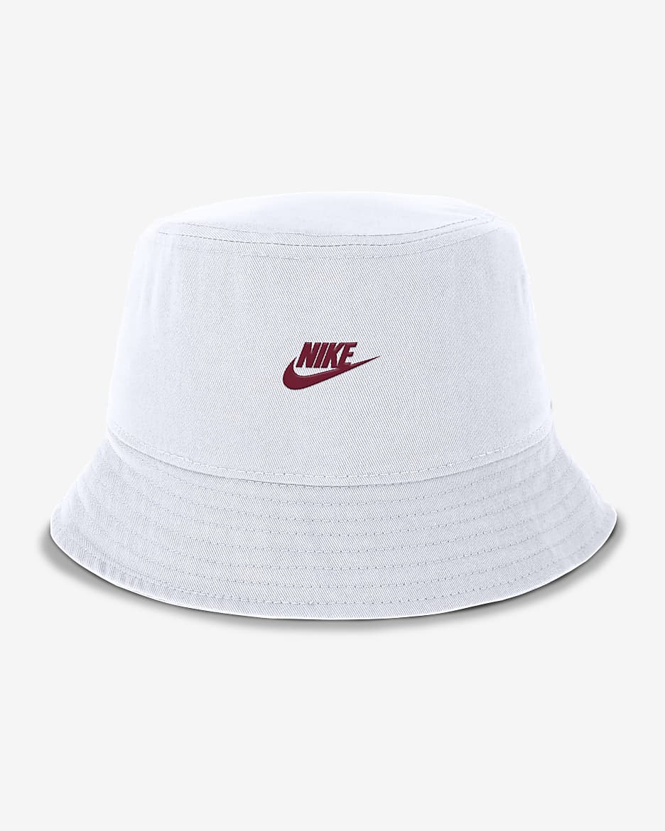 Alabama Crimson Tide Legacy Apex Men's Nike College Bucket Hat - White