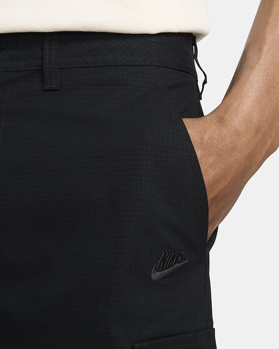 Nike Club Pantalón corto cargo de tejido Woven - Hombre - Negro/Negro