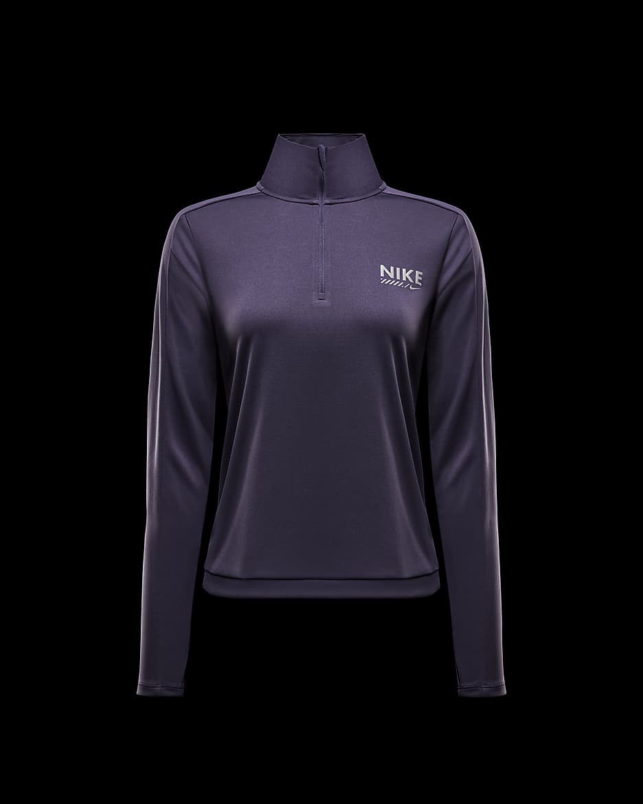 Nike Pacer Dri-FIT Oberteil mit Viertelreißverschluss (Damen) - Dark Raisin