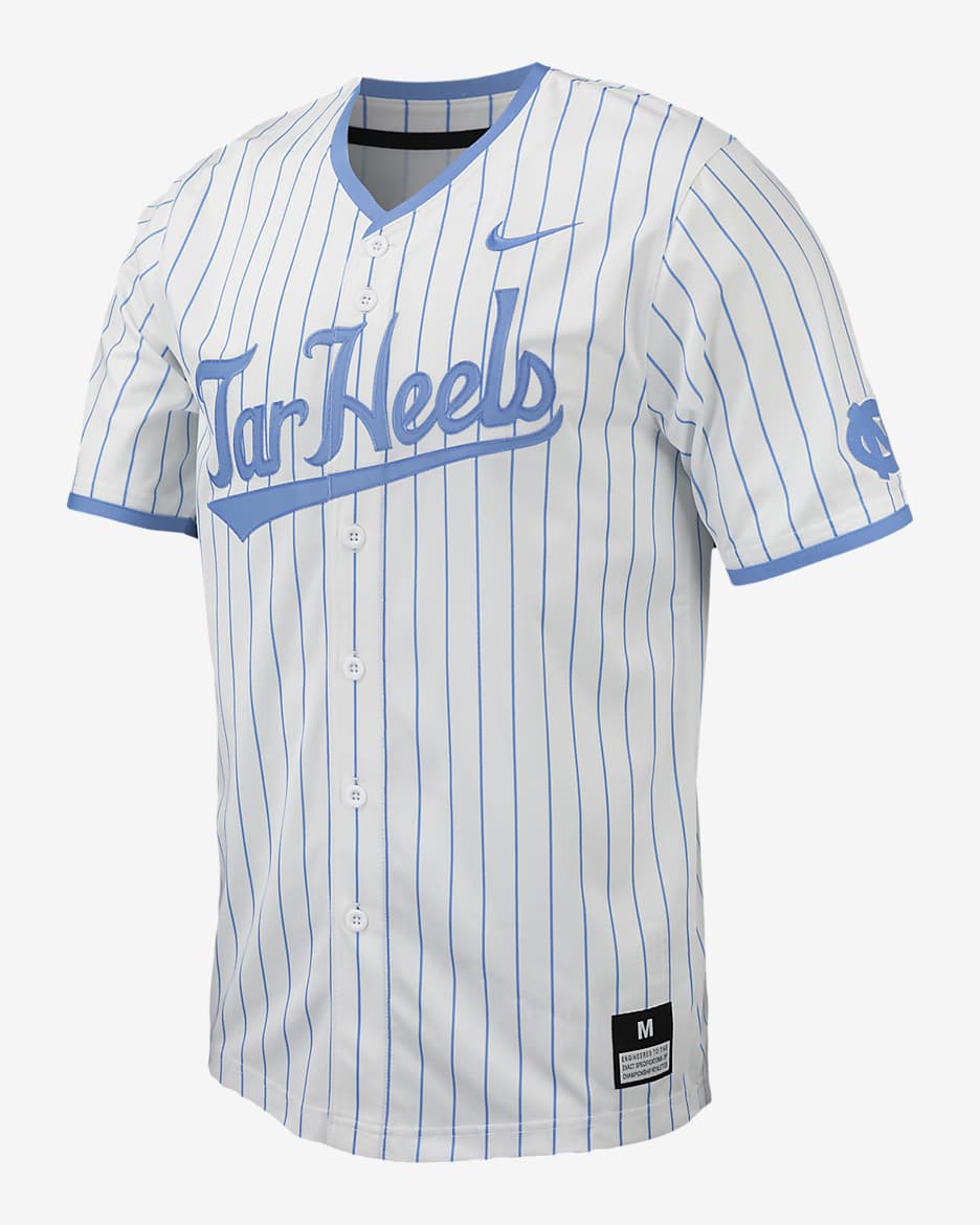 UNC Men's Nike College Replica Baseball Jersey - White