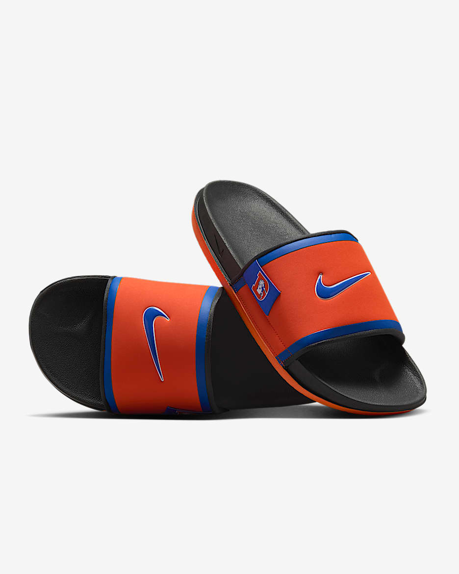 Chanclas Offcourt Nike Offcourt (Denver Broncos) - Naranja brillante/Gris humo oscuro/Azul valor