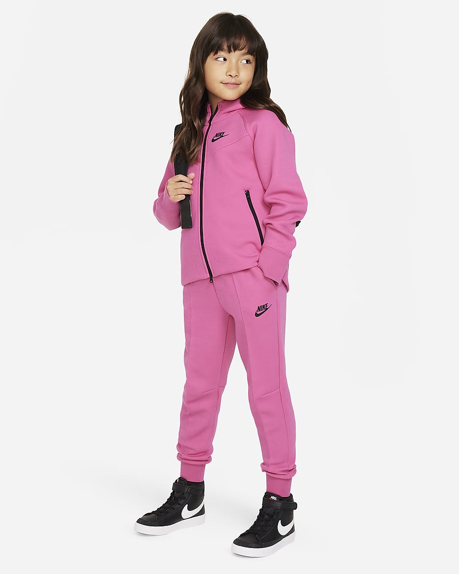 Nike Sportswear Tech Fleece joggebukse for store barn (jente) - Alchemy Pink/Svart/Svart