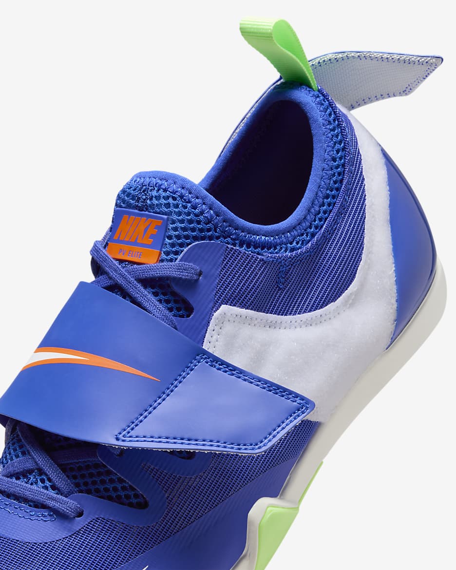 Nike Pole Vault Elite Athletics Jumping Spikes - Racer Blue/Safety Orange/Lime Blast/White