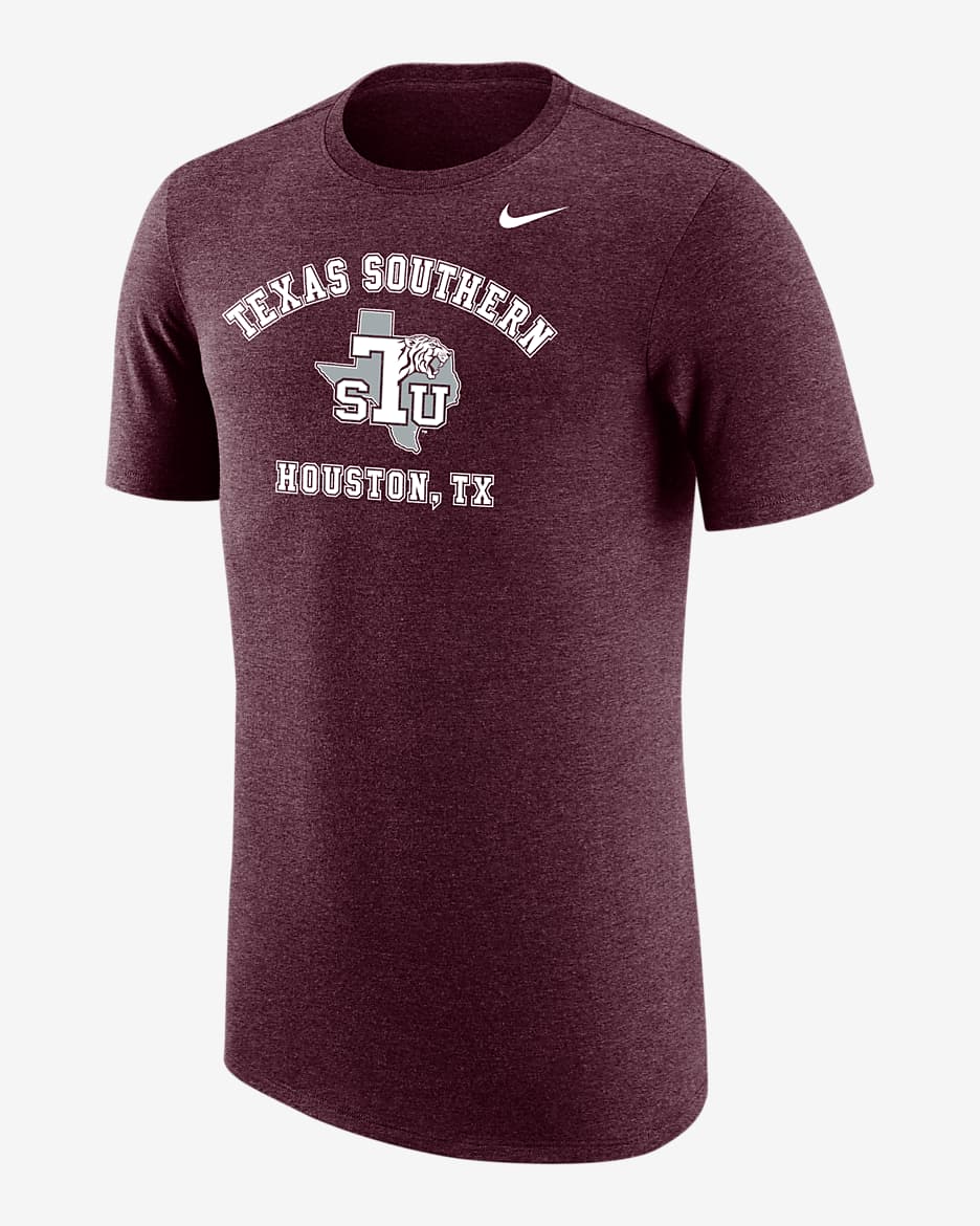 Texas Southern Men's Nike College T-Shirt - Maroon