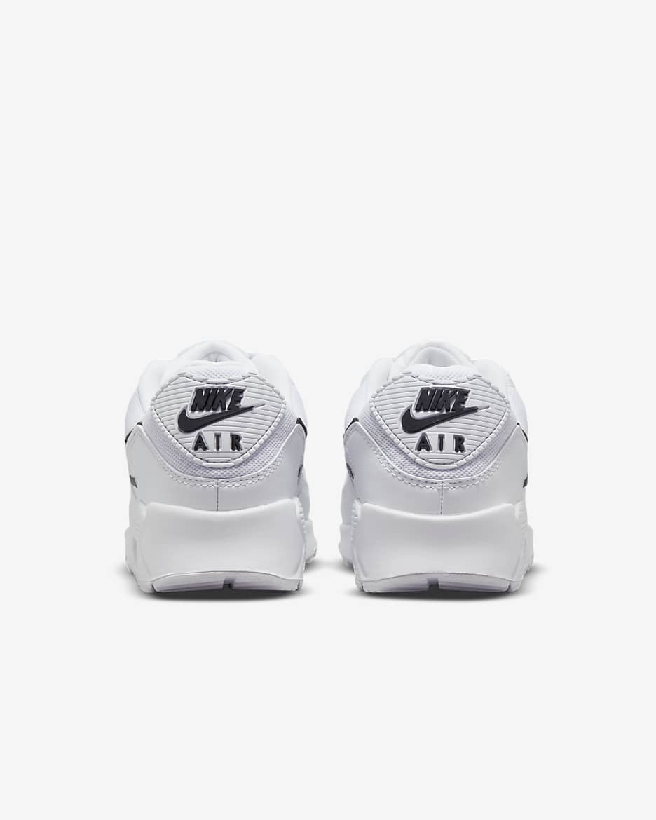 Chaussure Nike Air Max 90 pour femme - Blanc/Blanc/Noir