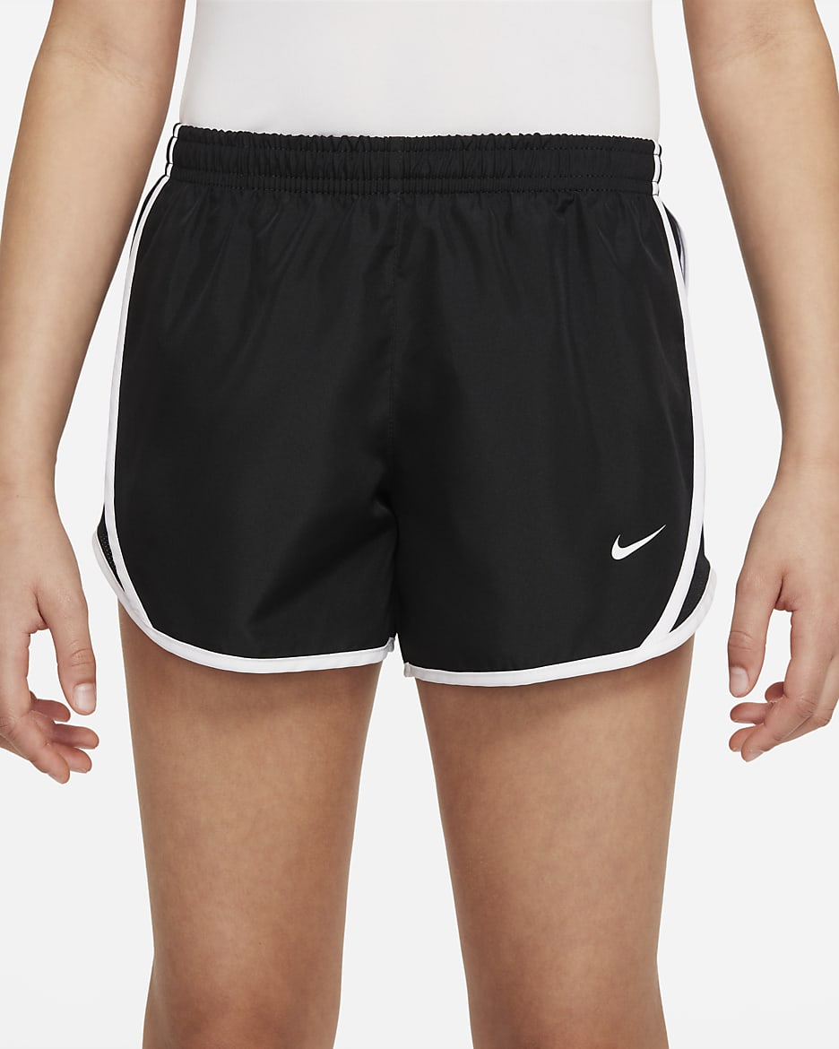 Nike Tempo Older Kids' (Girls') Dri-FIT Running Shorts - Black/Black/White/White