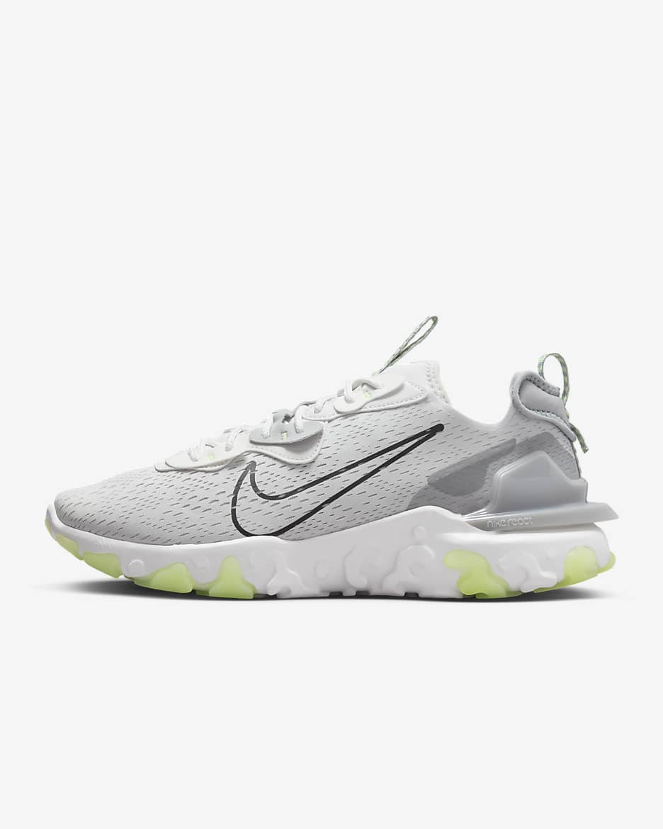 Chaussure Nike React Vision pour homme - Photon Dust/Barely Volt/Summit White/Noir