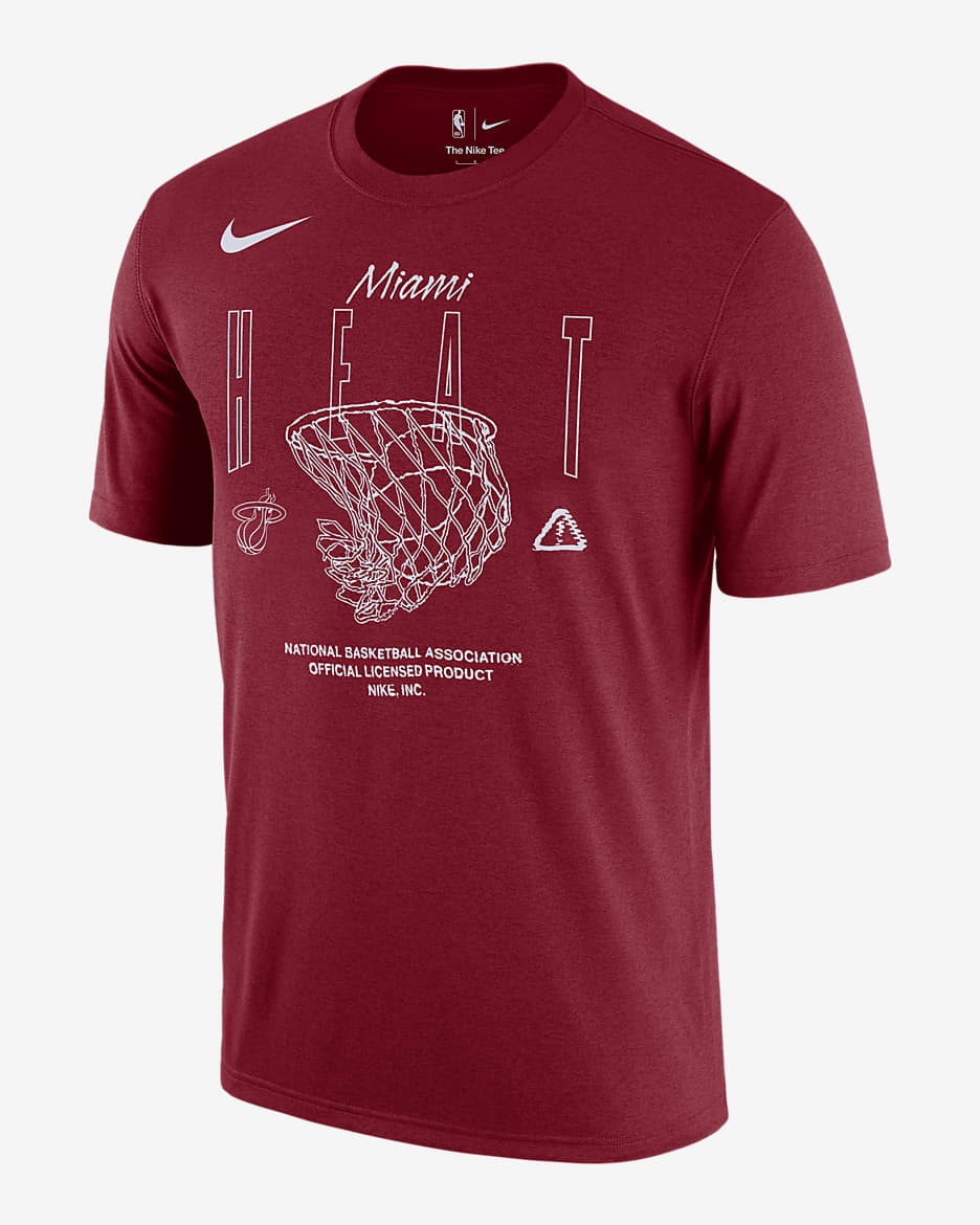 Miami Heat Courtside Max90 Men's Nike NBA T-Shirt - Tough Red