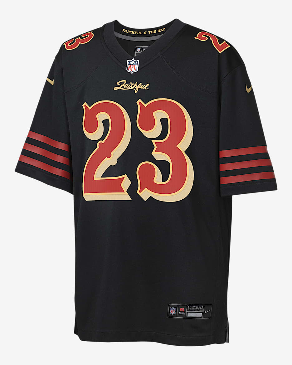 Christian McCaffrey San Francisco 49ers Rivalries Collection Big Kids' Nike NFL Game Jersey - Black