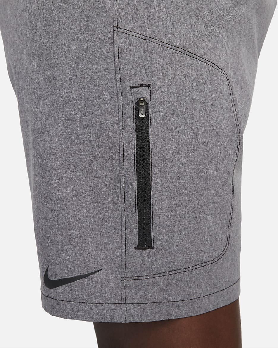 Nike Flow Men's 23cm (approx.) Hybrid Swimming Shorts - Dark Grey Heather/Black