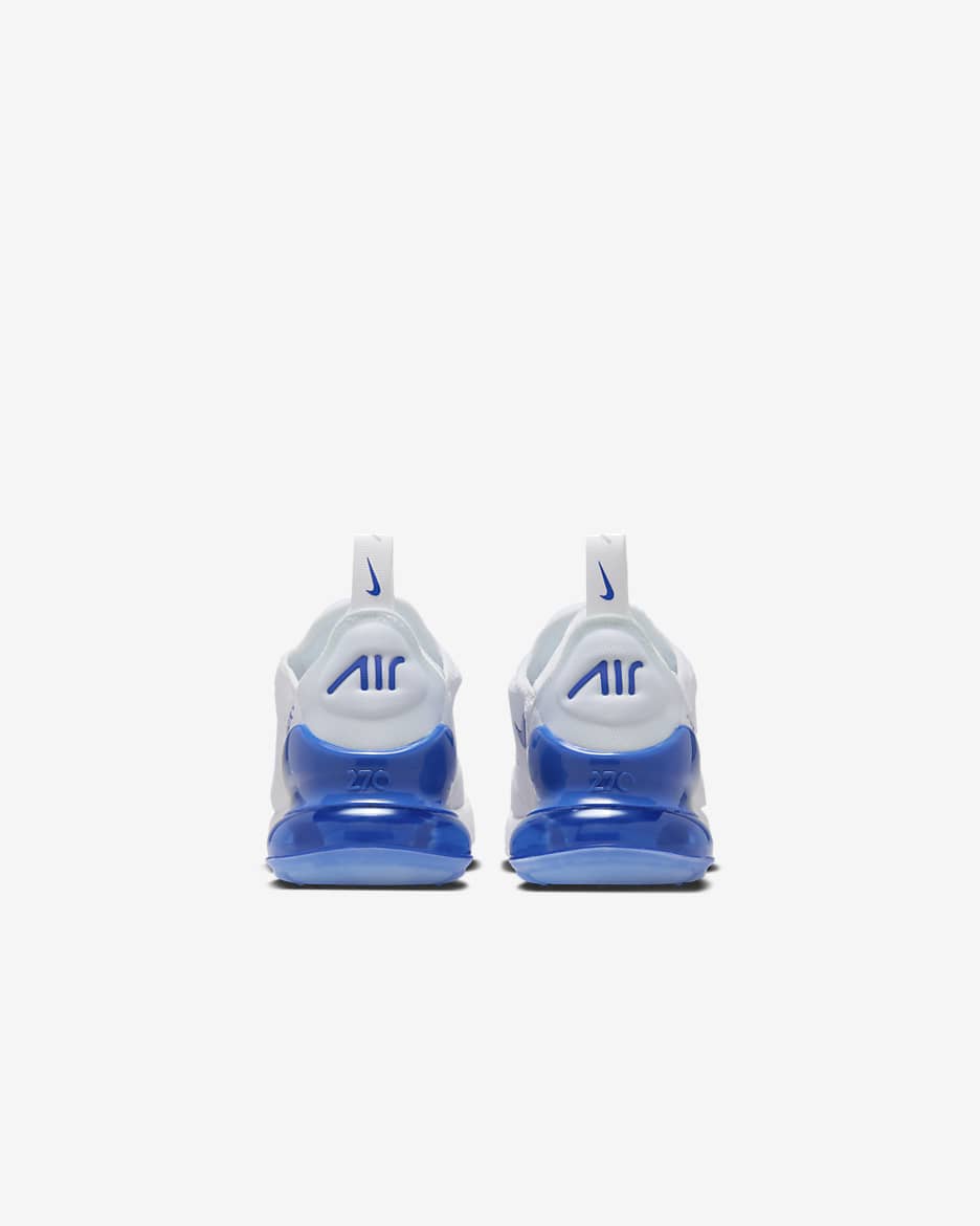 Nike Air Max 270 Older Kids' Shoes - White/Wolf Grey/White/Game Royal