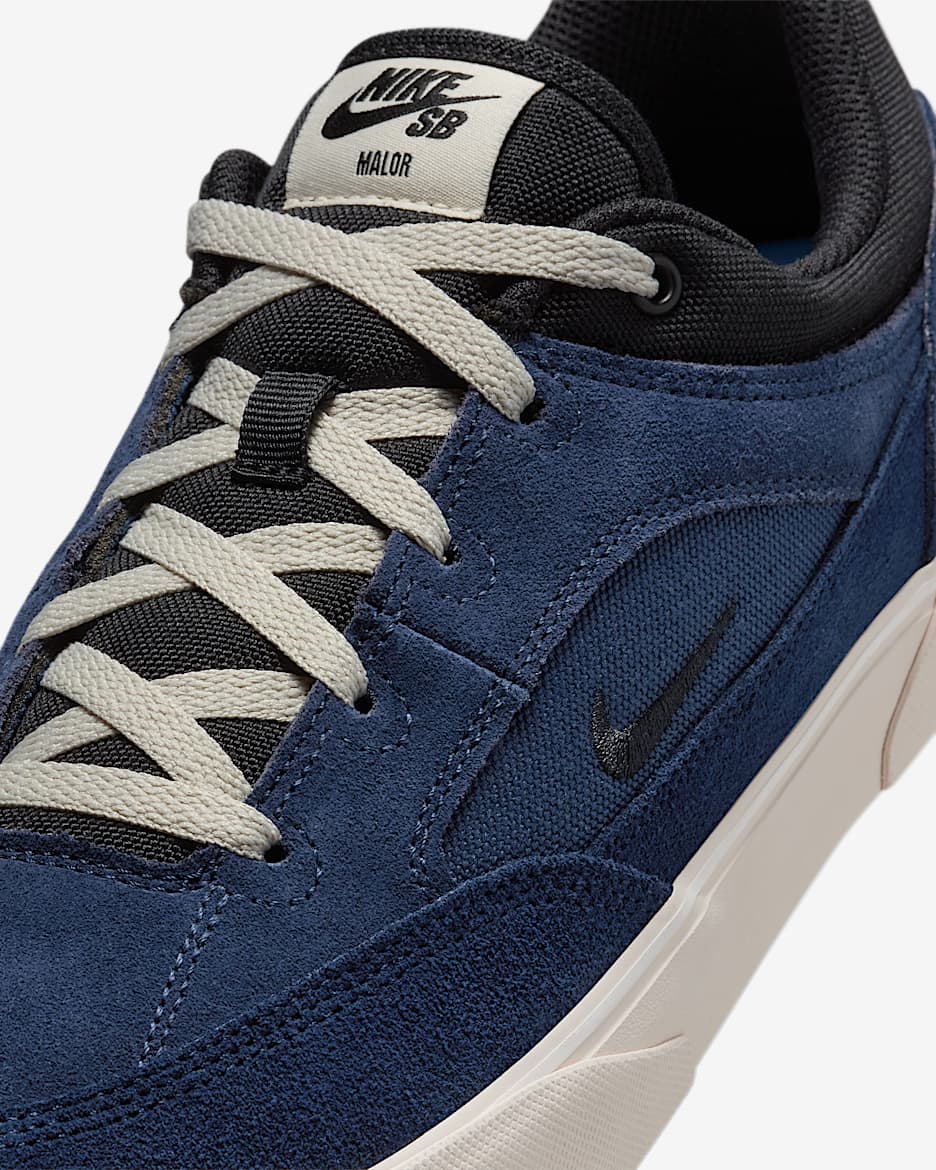 Nike SB Malor Men's Shoes - Midnight Navy/Black/Light Orewood Brown/Black