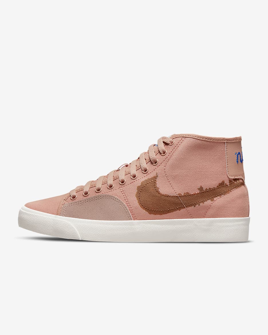 รองเท้าสเก็ตบอร์ด Nike SB Blazer Court Mid Premium - Rose Whisper/Rose Whisper/Sail/Burnt Sienna