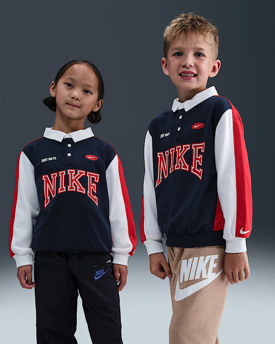 Nike Game Day Essentials Little Kids' French Terry Top - Midnight Navy