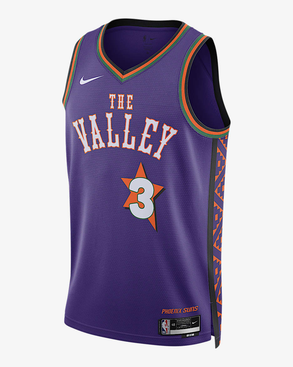 Jersey Nike Dri-FIT de la NBA Swingman para hombre Bradley Beal Phoenix Suns 2024/25 City Edition - Morado campo