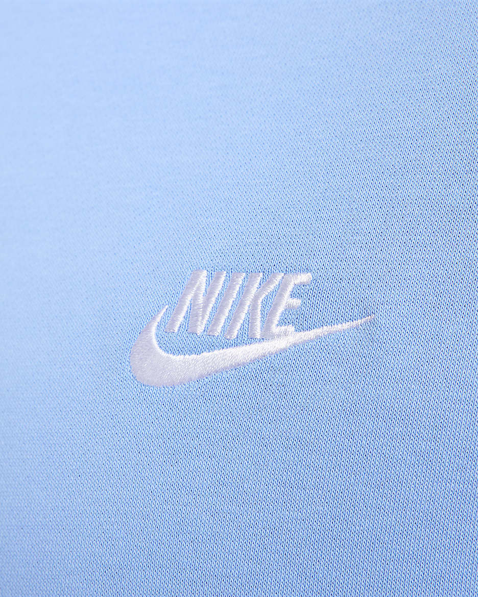 Maglia a girocollo in French Terry Nike Sportswear - Uomo - University Blue/Bianco