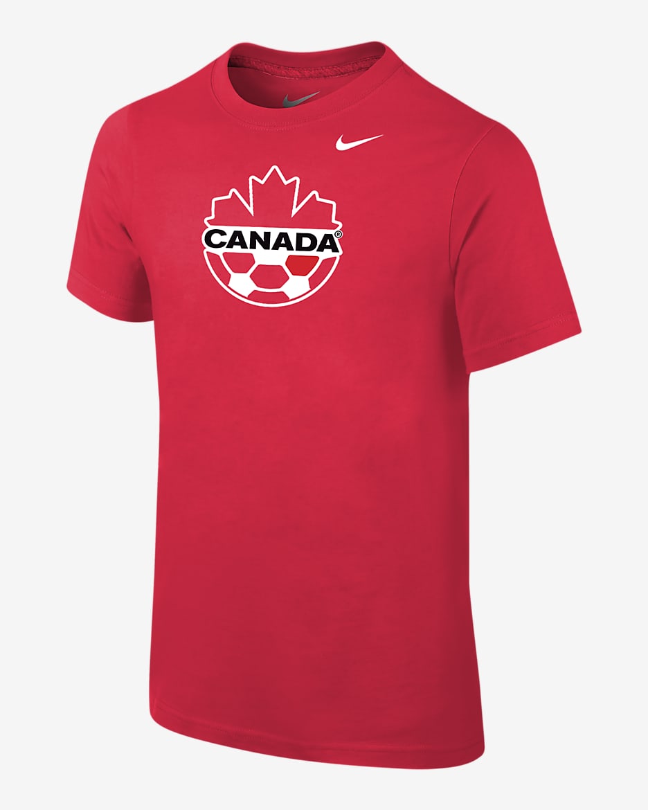 Playera Nike Core para niños talla grande de Canadá - Rojo universitario