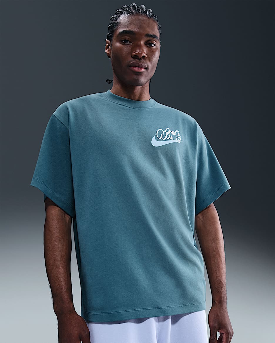 Nike Solo Swoosh T-Shirt (Herren) - Smokey Blue