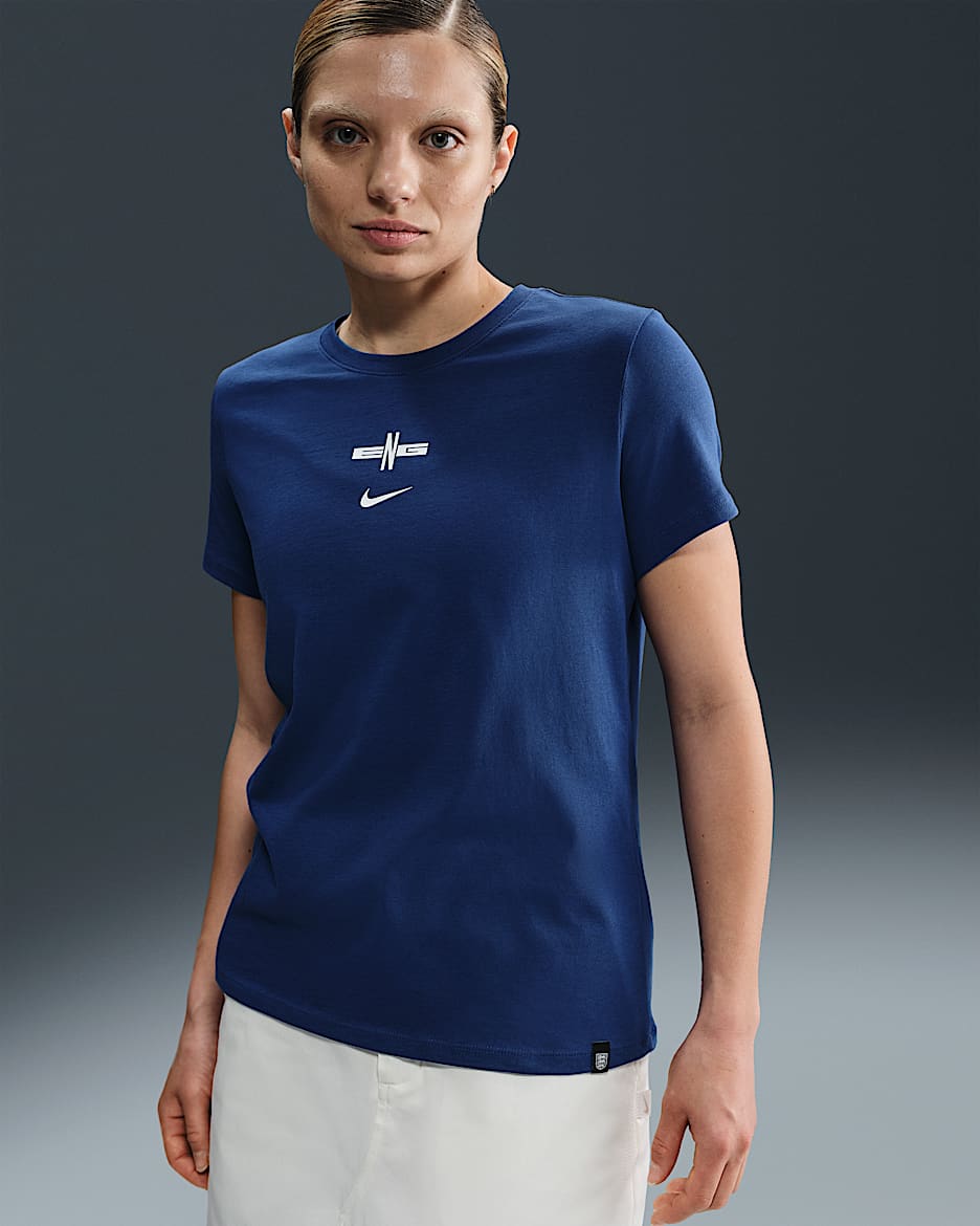 Nike England-fodbold-T-shirt til kvinder - Rush Blue