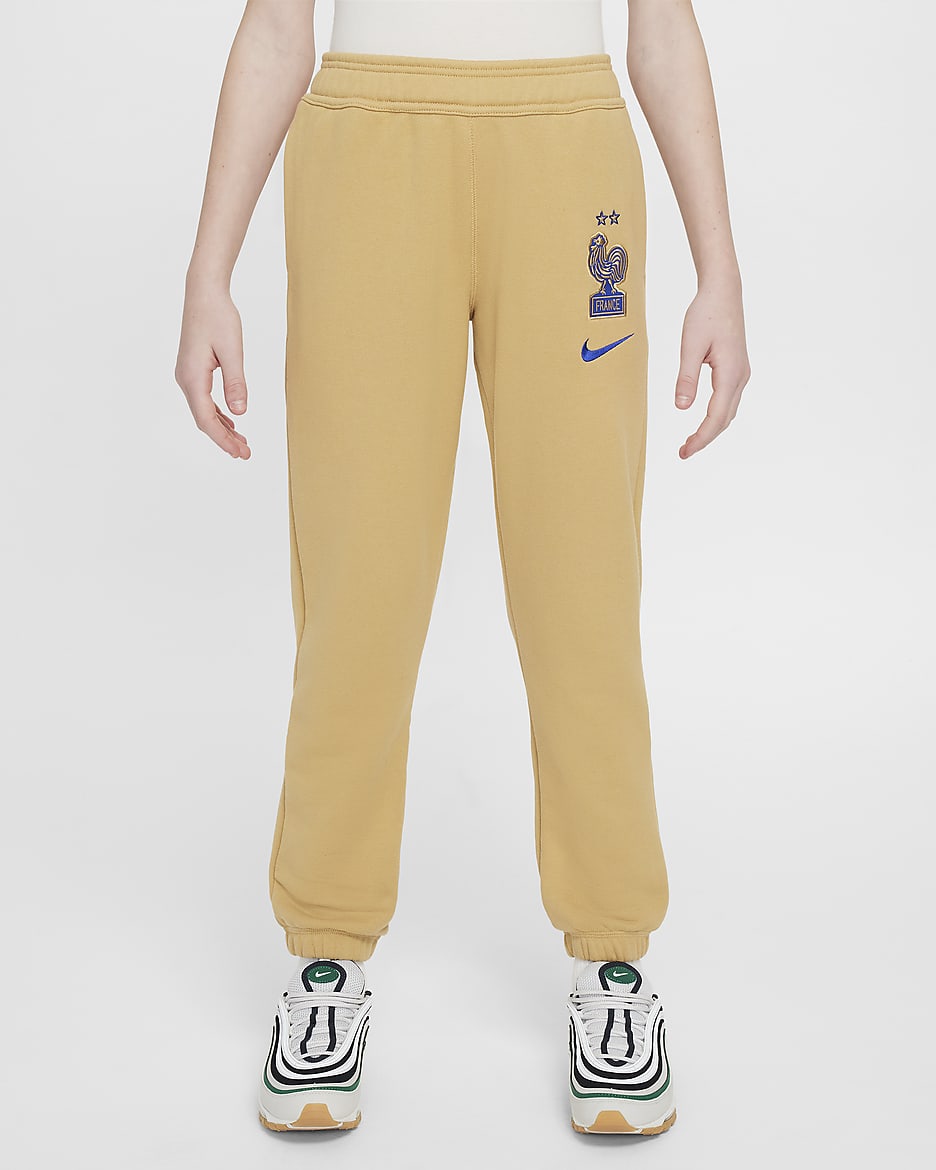 FFF Older Kids' Nike Air Football Pants - Club Gold/Bright Blue