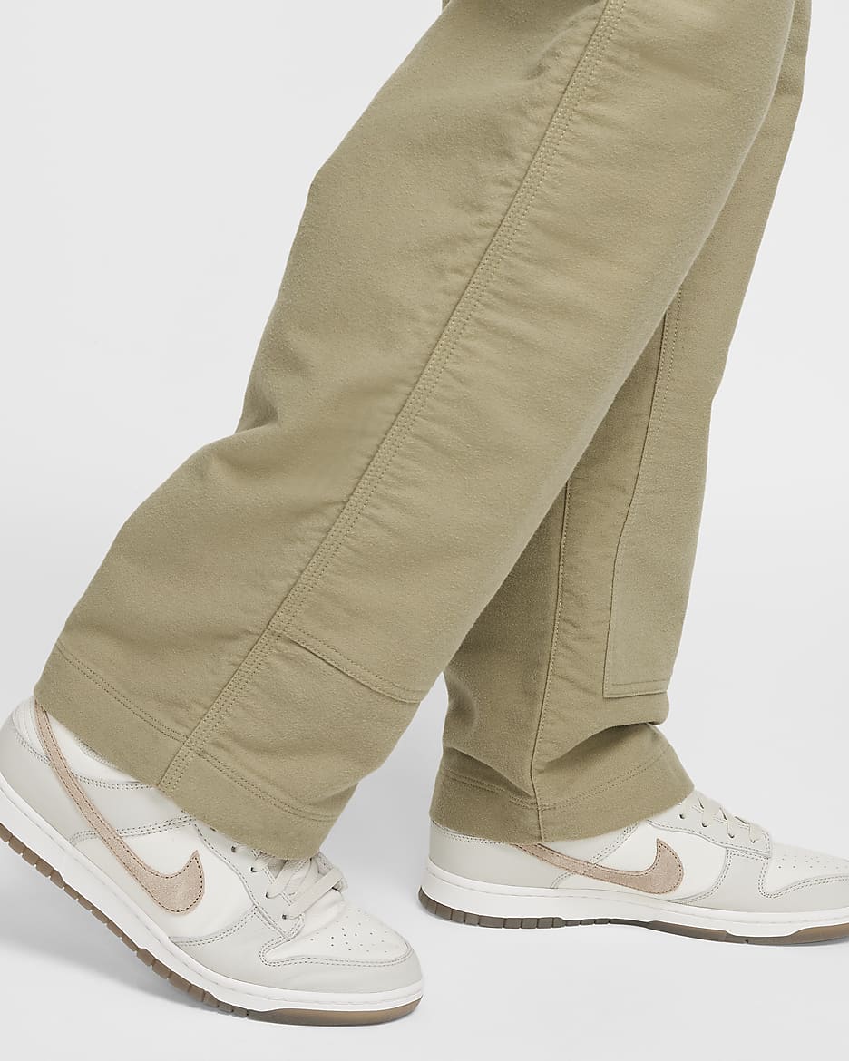 Nike Life Men's Chamois Double-Knee Trousers - Neutral Olive/Neutral Olive