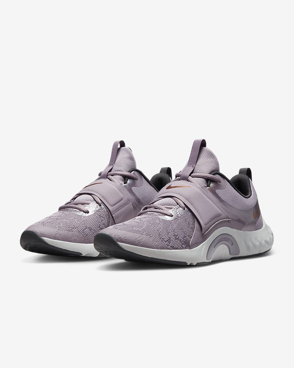 Nike Renew In-Season TR 12 Premium Women's Training Shoes - Purple Smoke/Pure Platinum/Dark Smoke Grey/Metallic Copper