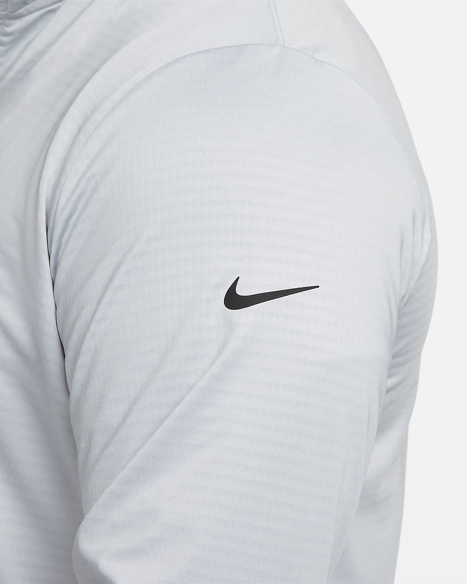 Nike Victory Men's Dri-FIT 1/2-Zip Golf Top - Light Smoke Grey/Black