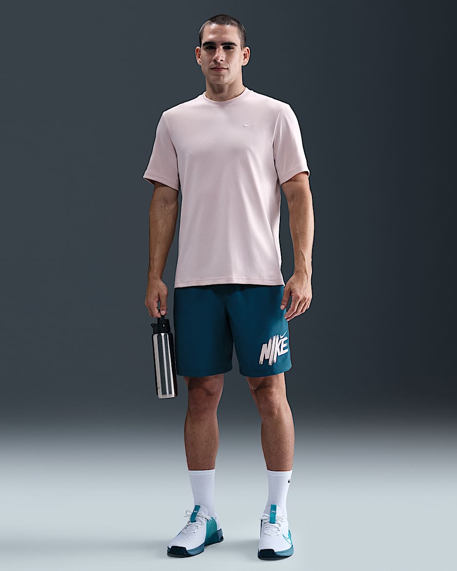 Short non doublé Dri-FIT 23 cm Nike Form pour homme - Blue Force/Silt Red